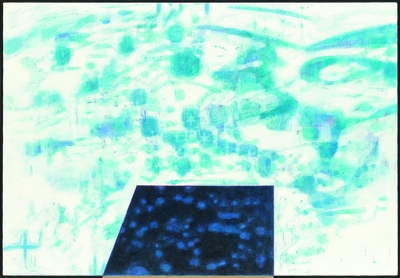 水面に降る星