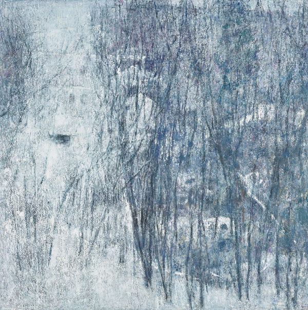 雪の雑木林